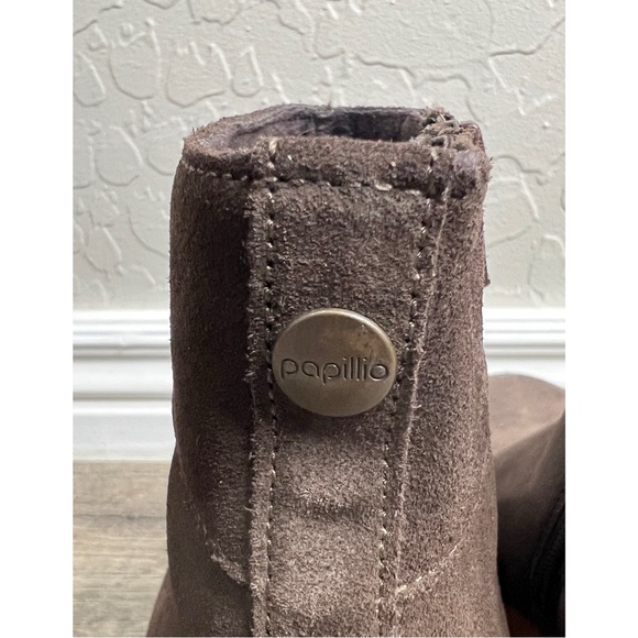 Birkenstock Papillio Ebba Wedge Boot Suede Leather size 38 / 7 - Picture 7 of 9